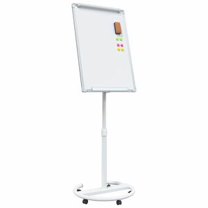 vidaXL Magnetisk whiteboard Grå og hvit 62 x 62,5 x 197 cm EPS
