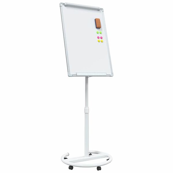 vidaXL Magnetisk whiteboard Grå og hvit 62 x 62,5 x 197 cm EPS