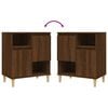 vidaXL Skjenker 2 stk brun eik 60x35x70 cm konstruert tre