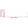 vidaXL Uttrekkbar sidemarkise 100x500 cm svart