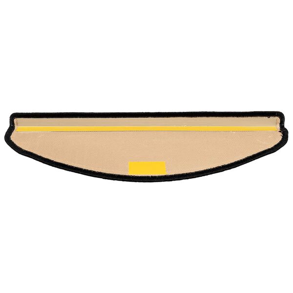 vidaXL Selvklebende trappematter 15 stk svart og gr&aring; 65x21x4 cm