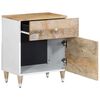vidaXL Nattbord 50x33x60 cm heltre mango