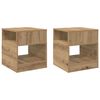 vidaXL Avlastningsbord 2 pcs Artisan Eik 40,5 x 40 x 45 cm