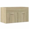 vidaXL Servantskap sonoma eik 80x38,5x46 cm sponplate