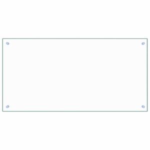 vidaXL Kj&oslash;kkenplate gjennomsiktig 100x50 cm herdet glass