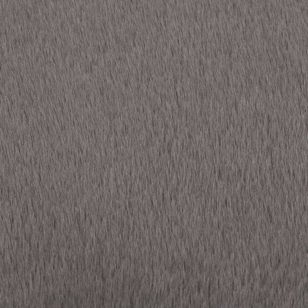 vidaXL Teppe 80 cm kunstig kaninskinn m&oslash;rkegr&aring;