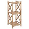 vidaXL Firkantet bambushylle 3 lag