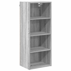 vidaXL Hengende skap Gr&aring; Sonoma 40 x 29,5 x 100 cm Konstruert tre