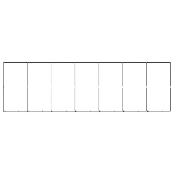 vidaXL Utendørs hundegård stål 12,9 m²