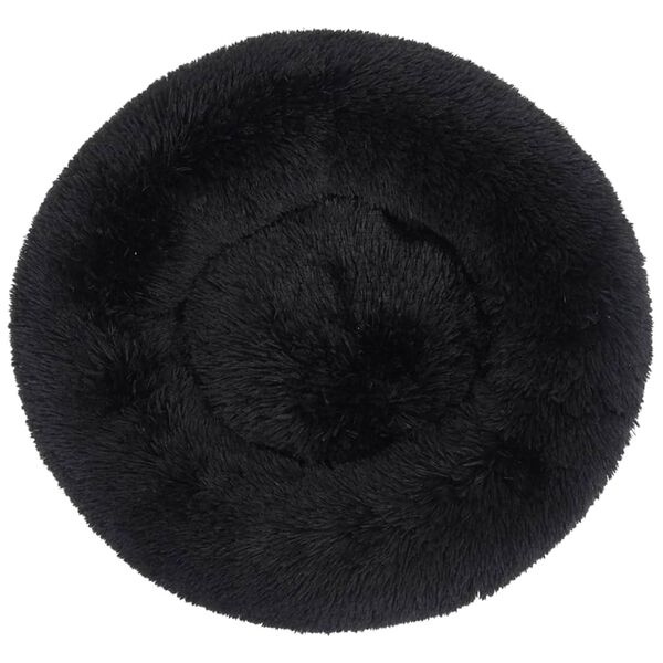 vidaXL Vaskbar kj&aelig;ledyrpute 90x90x16 cm plysj svart