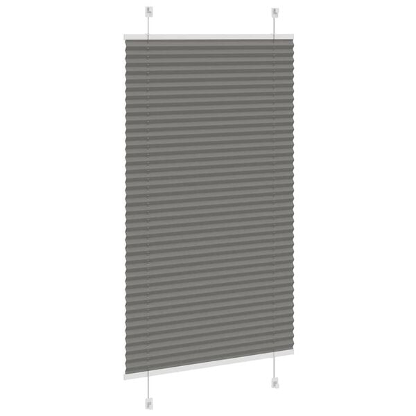 vidaXL pliss&eacute;gardin antrasitt 80x150 cm Stoff Bredde 79,4 cm Polyester