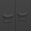 vidaXL Industriell garderobe svart 90x50x180 cm metall