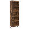 vidaXL Bokskap 60 x 30 x 189,5 cm Konstruert tre R&oslash;yk Eik