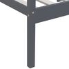 vidaXL Sengeramme mørkegrå heltre furu 90x200 cm
