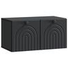 vidaXL Vegghengt TV skap Svart 59,5 x 31 x 30 cm Konstruert tre