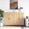 vidaXL Veggskap 2 stk sonoma eik konstruert tre
