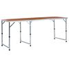 vidaXL Sammenleggbart campingbord aluminium 180x60 cm