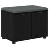 vidaXL Gangbenk Svart Eik 60 x 38 x 46 cm Konstruert treverk og stoff