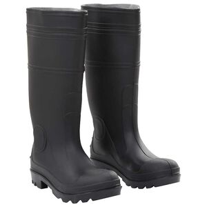 vidaXL Regnst&oslash;vler svart str 38 PVC