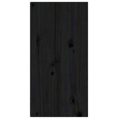 vidaXL Veggskap svart 30x30x60 cm heltre furu