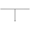vidaXL Manuell uttrekkbar markise med LED 500x350 cm antrasitt