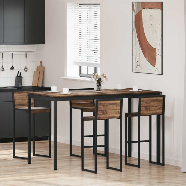 vidaXL St&aring;ende Bar Bord Konstruert tre