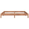vidaXL Sengeramme heltre teak 200x200 cm