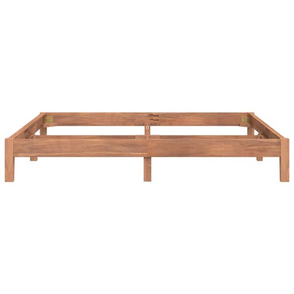 vidaXL Sengeramme heltre teak 200x200 cm