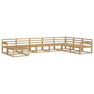 vidaXL Utend&oslash;rs sofa-sett 8 pcs Hvit Solid akasietre
