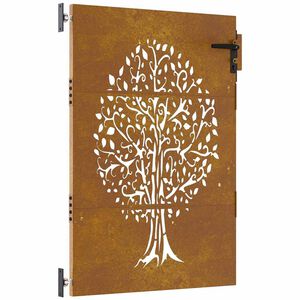 vidaXL Hageport 85x125 cm cortenst&aring;l tredesign