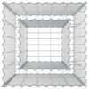 vidaXL Gabion hevet seng s&oslash;lv 50 x 50 x 80 cm Galvanisert St&aring;l