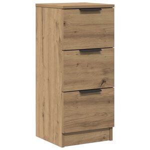 vidaXL Skjenk artisan eik 30x30x70 cm konstruert tre