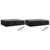 vidaXL Solsengtrekk for hage 2 stk 8 maljer 218x77x55 cm