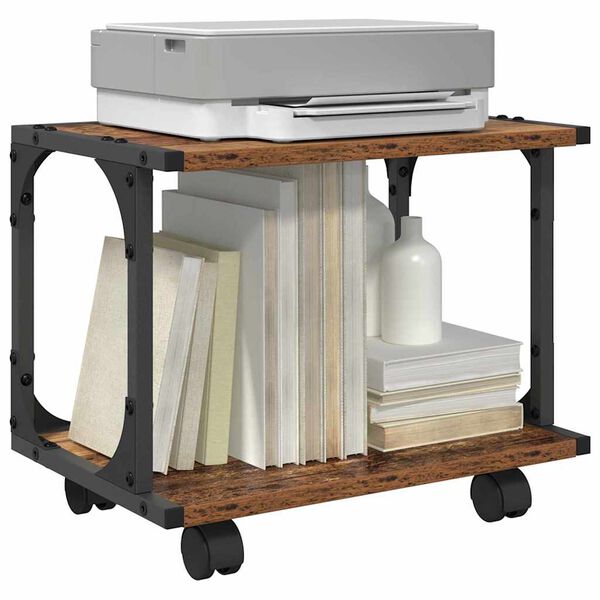 vidaXL Skiverstativ Gamle tre 41 x 28 x 33.5 cm Konstruert tre