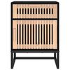 vidaXL Nattbord 2 stk svart 40x30x55,5 cm konstruert tre og jern