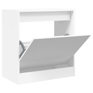 vidaXL Skoskap hvit 60x34x63,5 cm konstruert tre