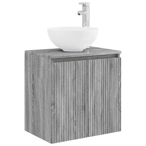 vidaXL Vegghengt vaskeservant Gr&aring; Sonoma 49,5 x 41 x 64,5 cm