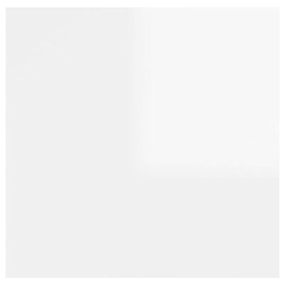 vidaXL Nattbord høyglans hvit 30,5x30x30 cm sponplate
