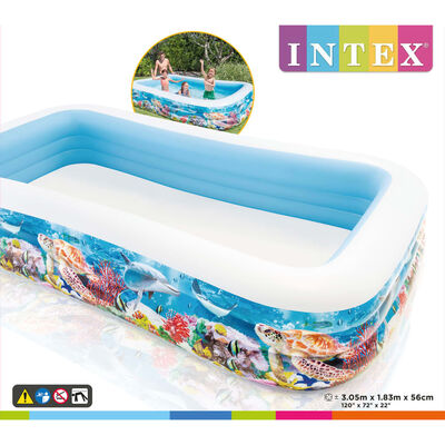 Intex Swim Center Familiebasseng 305x183x56 cm sjøliv-design