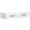 vidaXL Vegghengt Sidebord Hvit 87,5 x 34,5 x 17 cm Konstruert tre
