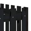 vidaXL Plantekasse med gjerdedesign svart 200x50x50 cm heltre furu