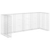 vidaXL Gabion for s&oslash;ppeldunkskur galvanisert st&aring;l 320x100x120 cm