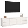 vidaXL TV-benk hvit 176x37x47,5 cm heltre furu