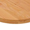 vidaXL Bordplate lysebrun 140x60x4 cm oval heltre eik
