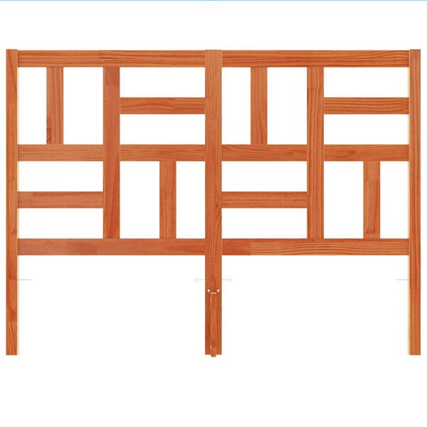 vidaXL Hodegavl voksbrun 180 cm heltre furu