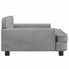 vidaXL Barnesofa lysegr&aring; 90x53x30 cm fl&oslash;yel