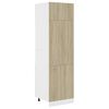 vidaXL Skap for kj&oslash;kkenskap sonoma eik 60x57x207 cm konstruert tre