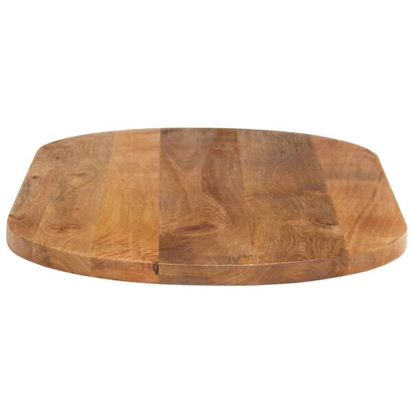 vidaXL Bordplate 140x50x3,8 cm oval heltre mango