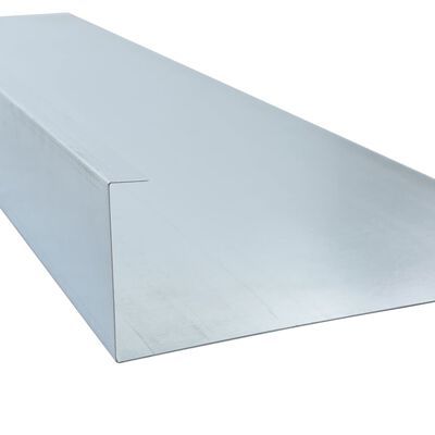 vidaXL Sneglegjerde 4 plater galvanisert stål 150x7x25 cm 0,7 mm