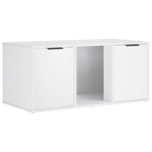 vidaXL Katt bur m&oslash;bel Hvit 100 x 49 x 45 cm Konstruert tre